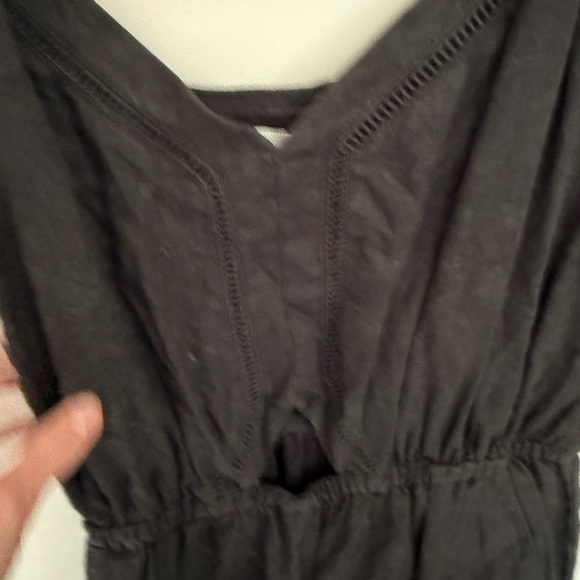 Joie Maisie strappy linen jumpsuit in caviar SZ 4 - Picture 6 of 8